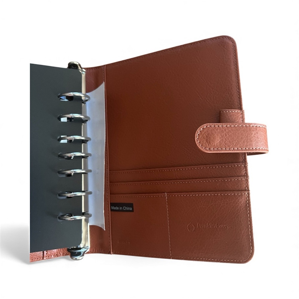 Franklin Covey Anna Caramel Classic Leather Binder - Brand New - Picture 4 of 6